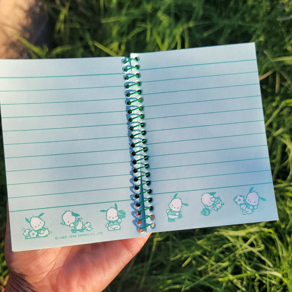 Vintage authentic 1990s Y2K SANRIO Pochacco dog Hello Kitty spiral notebook - Picture 3 of 16